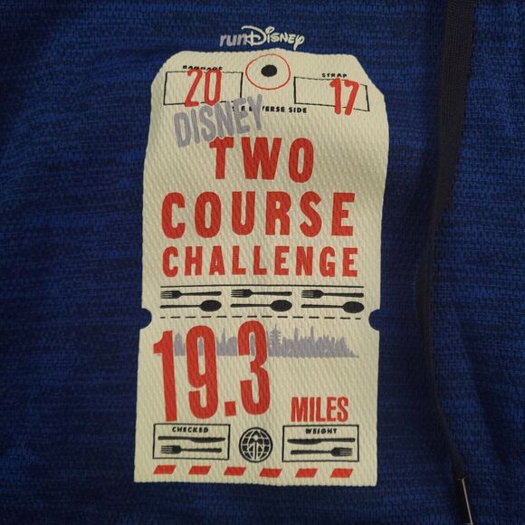 Disney Run Champion Performance Jacket Hoodie XL Mickey Blue Broken Zipper - Picture 7 of 16
